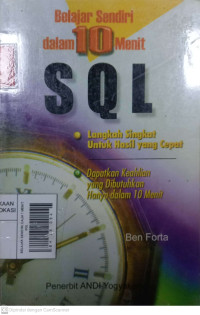 Image of Belajar Sendiri dalam 10 Menit SQL