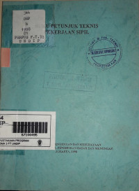 Buku Petunjuk Teknis Pekerjaan Sipil