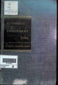 Image of Economics Of Employment