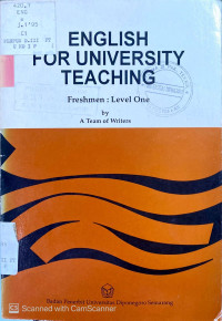 English for university teaching