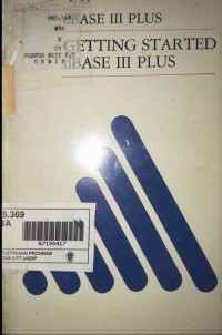 Image of Getting Strated dBase III Plus