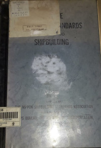 Image of Japanese Industrial Standars Relating to Shipbuilding