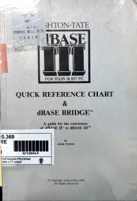 Quick Reference Chart & dBase Bridge