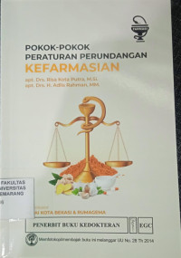 Image of Pokok-Pokok Peraturan Perundangan Kefarmasian