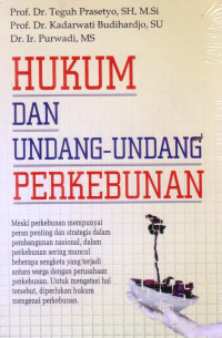 Image of Hukum dan undang-undang perkebunan