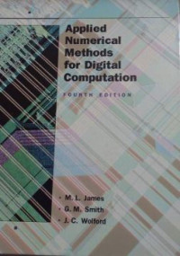 Applied numerical methods for digital computation