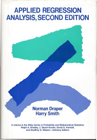 Image of Applied regression analysis, second edition