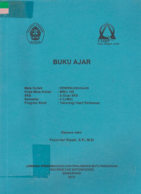 Buku ajar kewirausahaan