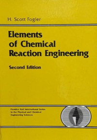 Elements of chemical reaction engineering