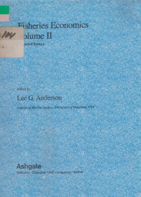 Image of Fisheries economics volume II