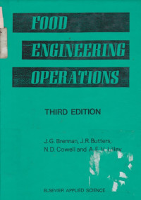 Image of Food engineering operations (3rd ed)