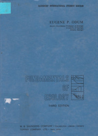Image of Fundamentals of ecology