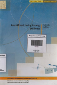 Image of Identifikasi jaring insang (gilnet) 2014 3746