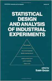 Image of Statistical design and analysis of industrial experiments