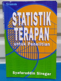 Statistik terapan untuk penelitian