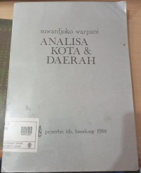 ANALISA KOTA DAN DAERAH