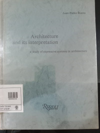 Image of ARCHITECTURE SND ITS INTERPRETATION