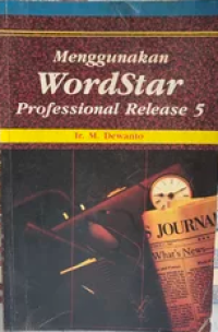 Image of Menggunakan Wordstar professional release 5