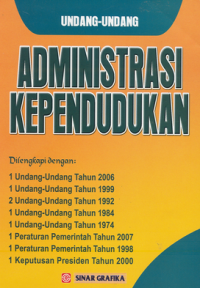 Image of Undang-undang Administrasi Kependudukan