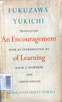 Fukuzawa Yukichis An Encouragement of Learning